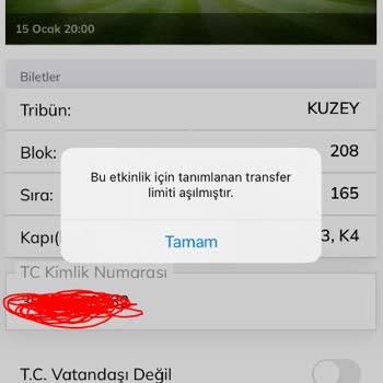 Passolig Etkinlik Bilet Transferi Limit Sorunu