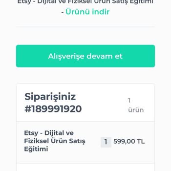 ily_butikk Shopier Üzerinden Satın Alınan Eğitim Kursu Hakkında Geri Dönüş Ve Para İadesi Talebi