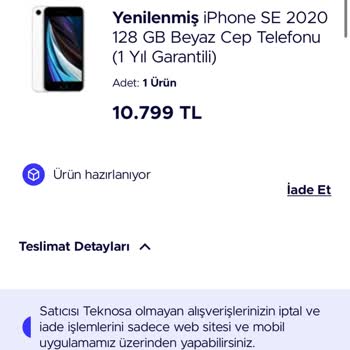 Teknosa Ürünüm Kargoya Verilmiyor!