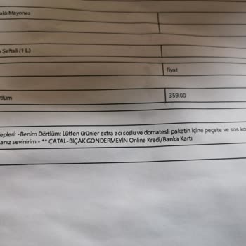 Tab Gıda Eksik Ve Bozuk Sipariş Hayal Kırıklığı