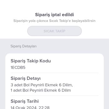 Domino's Tatlıkuyu Şubesi Siparişimi İptal Etti