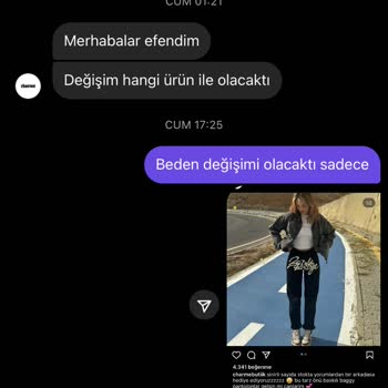 Charmé Butik Mesajlarıma Dönüş Sağlanmıyor