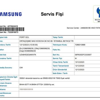 Samsung Televizyonumun Arızası Olmayan Yerleri Tamir Arızası Göstermeleri