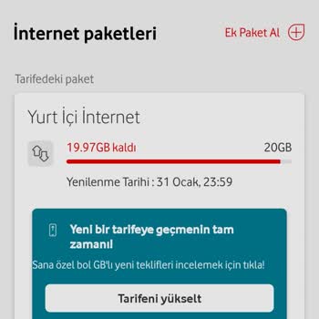 Vodafone 12 GB Hediye