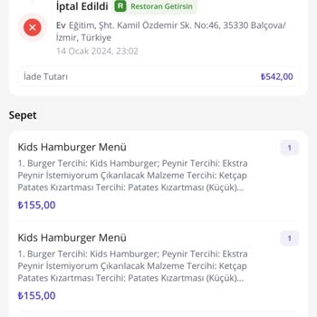 Getir Sipariş Teslimatında Yaşanan Gecikme Ve İptal Problemi