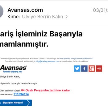 Avansas Siparişin Teslimatının Gecikmesi