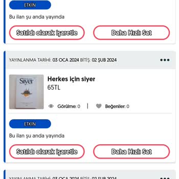 Letgo Ürünlerimin Gözükme Sayısı Sürekli 0