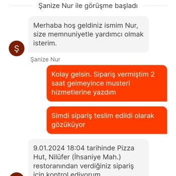 Pizza Hut Pizzayı Teslim Etmedi Para İadesi Yapmadı