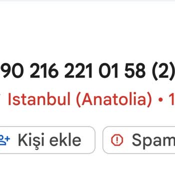 0216 221 01 58 Bu Numara Devamlı Arar Saate Bakmadan