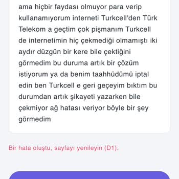 Türk Telekom Mobil İnternet Çekmiyor