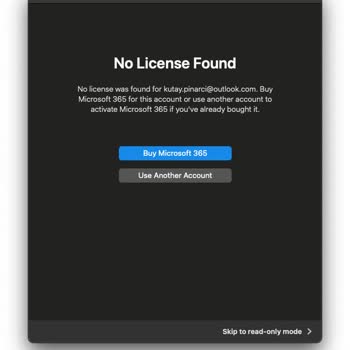 Apple Store'dan Alınan 1 Yıllık Microsoft 365 Etkinleştirme Sorunu