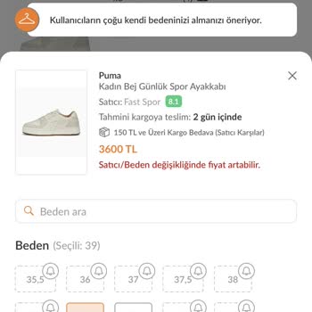 Trendyol Seçilen Ürünle Eklenen Ürün Aynı Fiyat Gözükmüyor