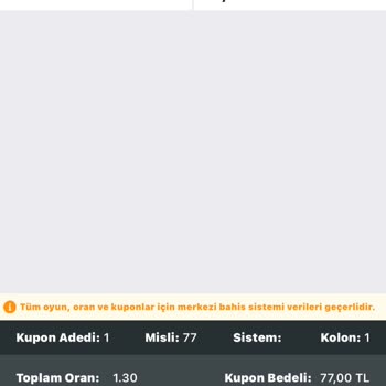 İddaa İddia.com İstediğim Bahis Türünde Oynatmadı