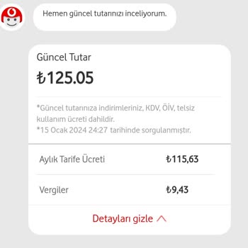 Vodafone Anlaşmalı Tarifenin Sene Dolmadan Üzerine Para Eklemek