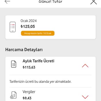 Vodafone Anlaşmalı Tarifenin Sene Dolmadan Üzerine Para Eklemek