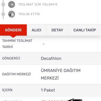 Decathlon Siparişinin Gecikmesi İ