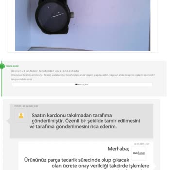 Saat & Saat Orijinal Olmayan Kordon