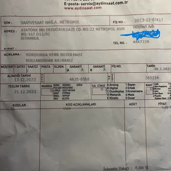 Aydın Saat Servis Sorumluluğunu Geçiştirmekte