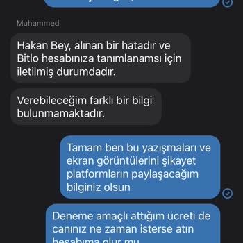 Bitlo 7/24 ÇEKME/YATIRMA Yalanı