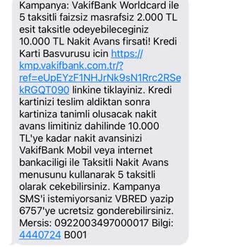 VakıfBank Click Kart Başvuru İptali