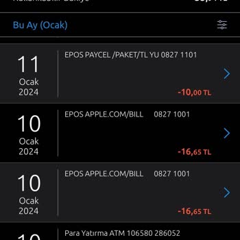Apple Para Kesme Durumu