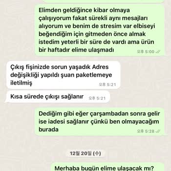 Elfida Moda İade Mecburiyetimiz Yok Denildi