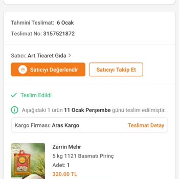 Aras Kargo Kargom Teslim Edildi Görünüyor Ama Geri Gitmiş