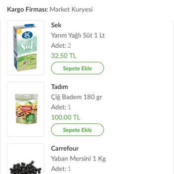 Carrefour SA Online Aldıklarım Teslim Edilmedi Ücretide İade Edilmedi