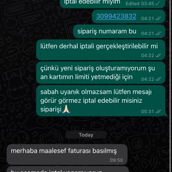 Ef Butik Eksik Sipariş Ve İptal Sorunu