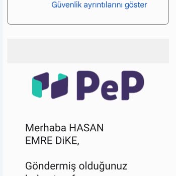 Pep Para İadesi Yapmıyor.
