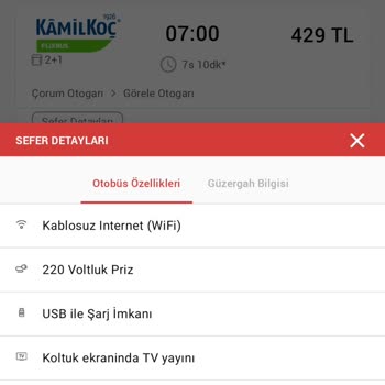 Kamil Koç Otobüs Seferlerinde Beklenen Hizmet Kalitesi