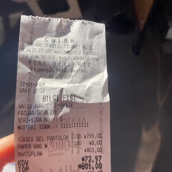 Chima Mağazası İade Almıyorum