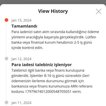 Aliexpress Para İadesi Tamamlanmadı
