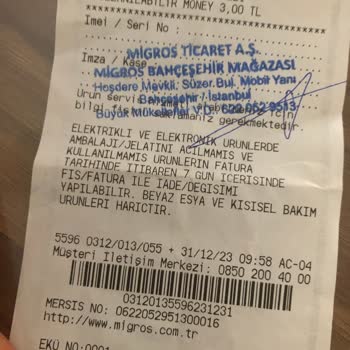 Sinbo Nun Garantili Ürünü Migros Tarafından Değiştirilmiyordu