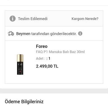 Yurtiçi Kargo Siparişim Teslim Edilmedi
