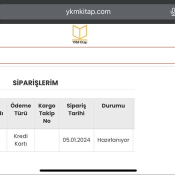 YKMkitap Kitabım Teslim Edilmedi