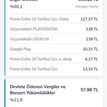 Vizyon Mobil İznim Ve Onayım Olmadan İşlem Yapılmış