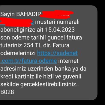 Sadenet Müşteri Hizmetleri Sıkıntılar