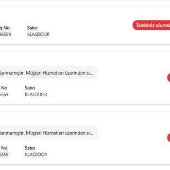 Klas Door Faturamı Göndermiyor