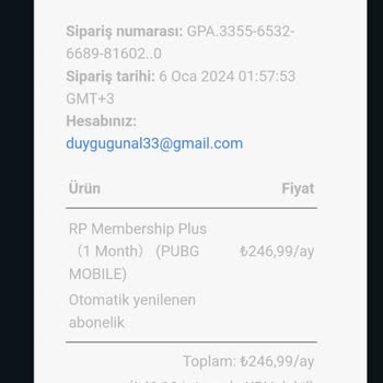 PUBG Mobile Abonelik Sorunumu Çözmüyor