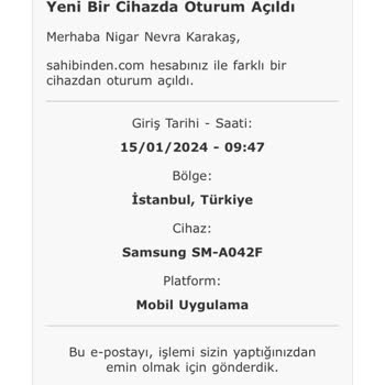 Sahibinden Farklı Kişilerin Oturum Açması