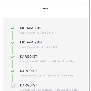 Modamizbir Ve Kargoist Den Şikayetçiyim