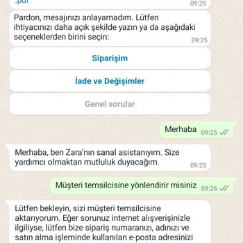 Zara Ürün Problemi Ve Müşteri Talebimin Gerçekleşmemesi