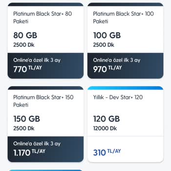 Turkcell Paket Fiyatlarındaki Farklar...