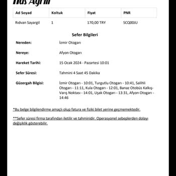 Has Ağrılı Hatalı Bilet Ve Gecikmeli Yolculuk!