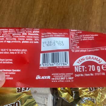 Ülker Sütlü Çikolata Kurbanı