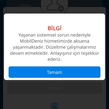 Denizbank Mobile Girilmiyor
