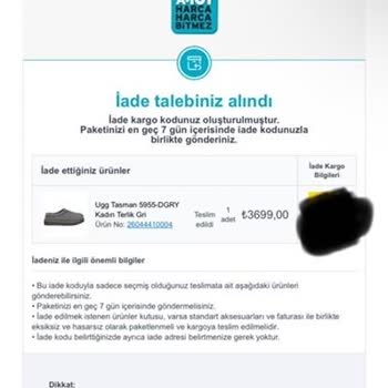 A101 İnternet Sitesinden Alınan Ugg Terlik Ve Yaşanan Kötü Süreç
