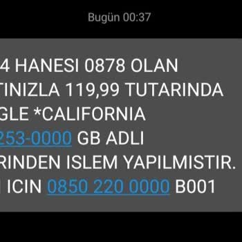 Ziraat Bankası Kartımdan Haberim Olmadan İşlem Yapılmıştır