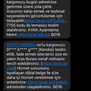 Şahmeran Şubesi Tarsus Aras Kargo Çalışanı İşini Yapmıyor
